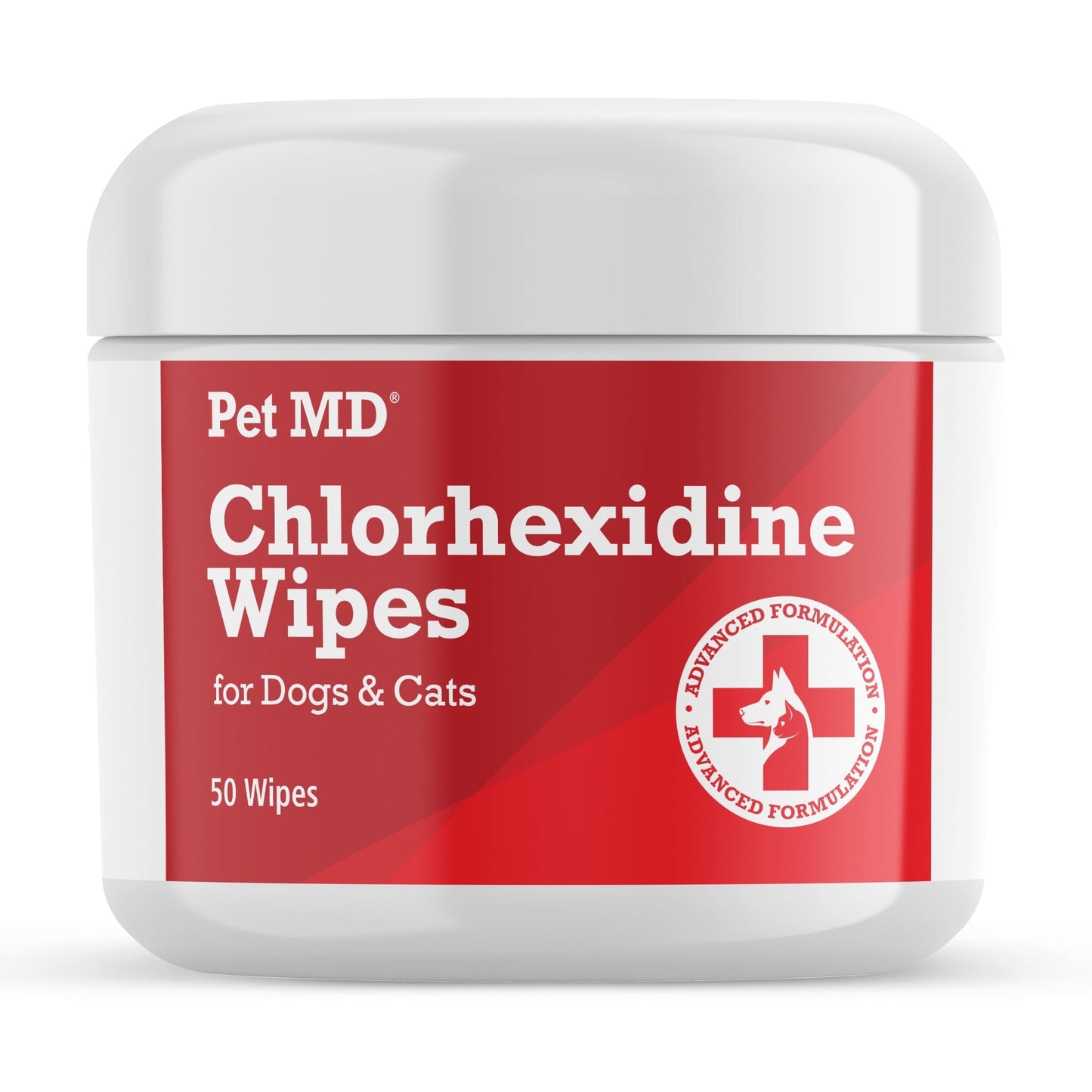 Pet MD Topical Wipes for Cleansing - with Aloe for Cats and Dogs - 50
