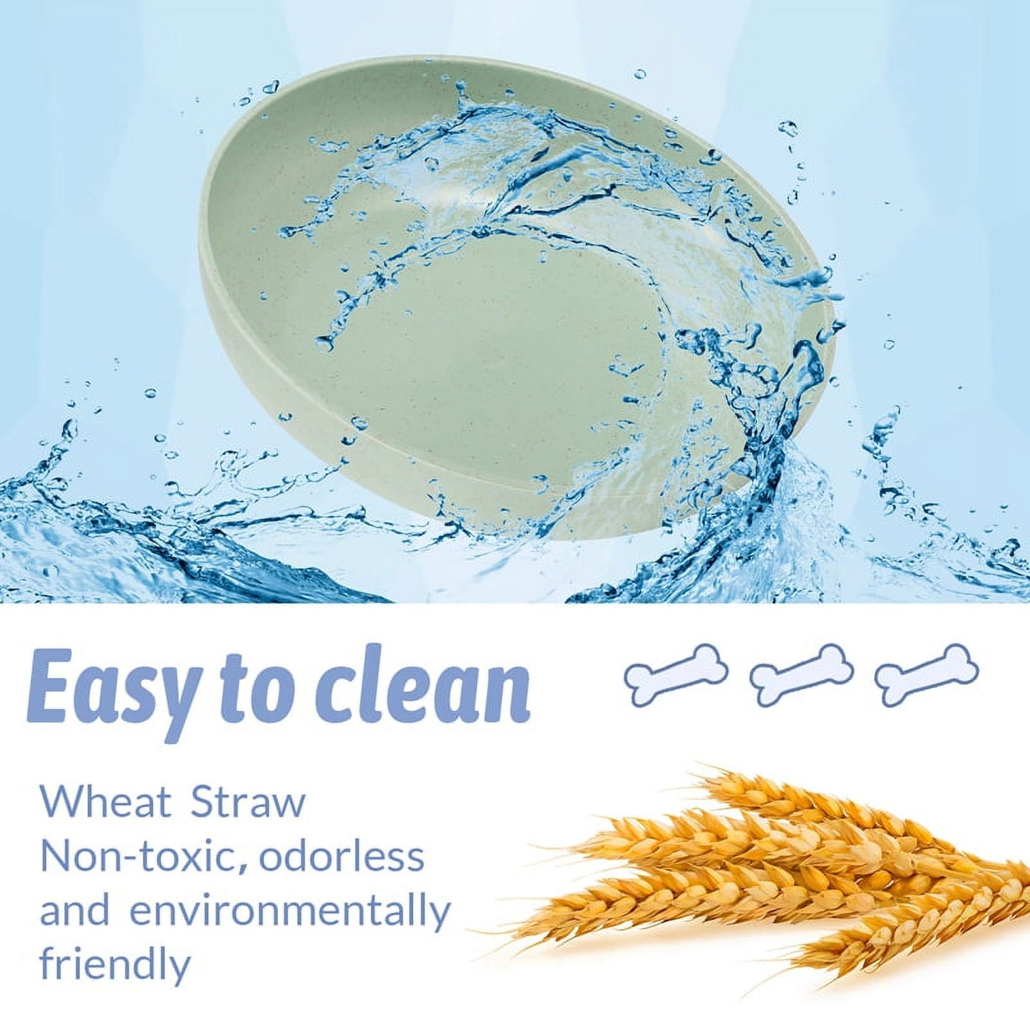 6 Pcs Whisker Friendly Fatigue Cat Bowl, 5.5 Inch Shallow Cat Food Dis