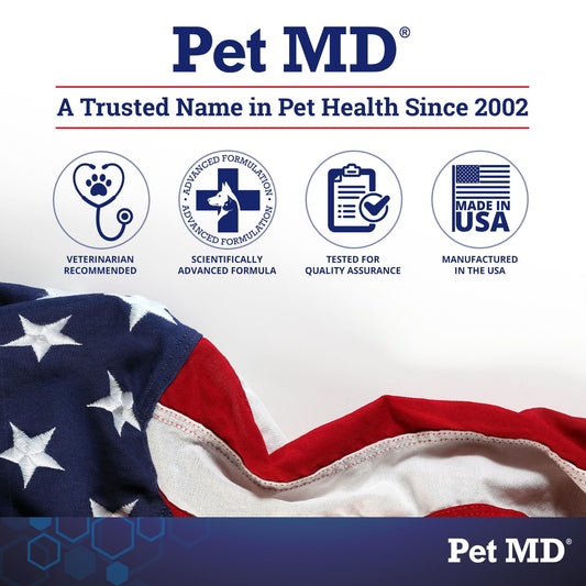 Pet MD Chlorhexidine Wipes XL with Aloe for Dogs and Cats - Medicated